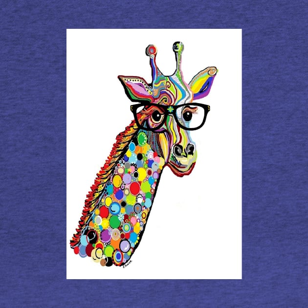 Hipster Giraffe by EloiseART